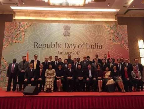 Lianyu Group-Liu Ming Lianyu Company fue invitada a participar en el evento de celebración del "Día de la República India"