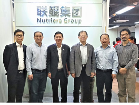 El Director General de la Red de Centros de Acuicultura de Asia-Pacífico (NACA) y su delegación visitaron el Grupo Liankun