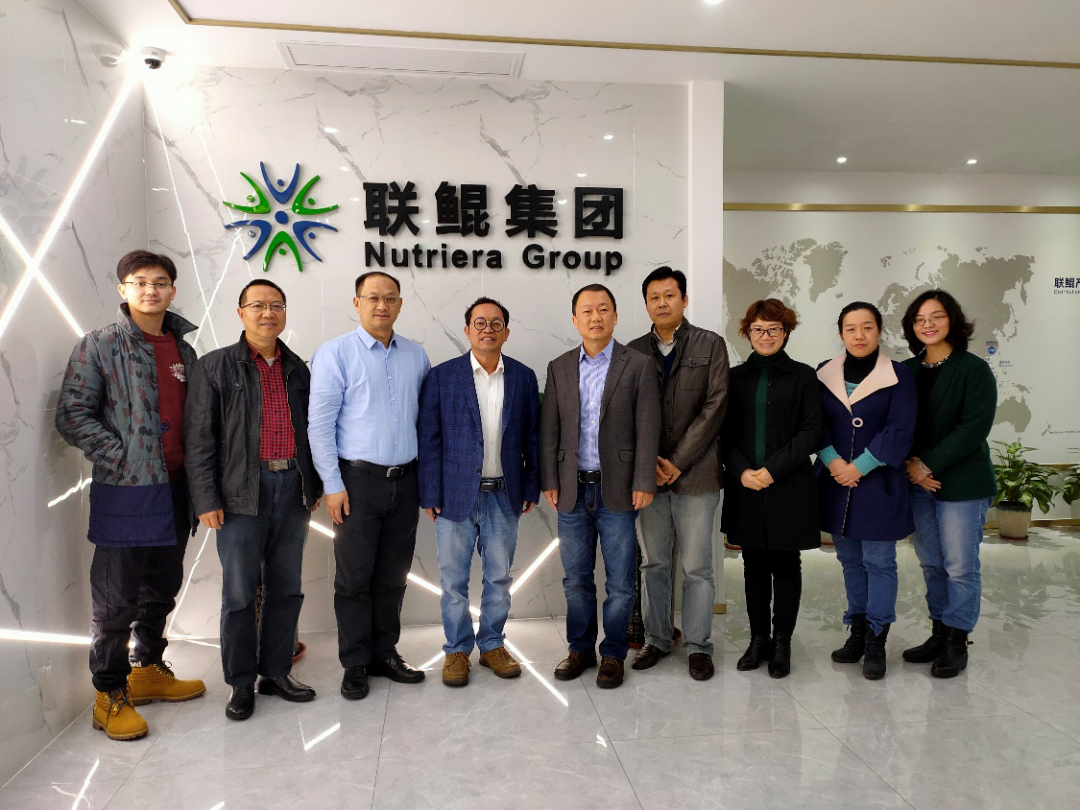 Dean Lin Li, Escuela de Ciencia y Tecnología Animal, Facultad de Ingeniería Agrícola de Zhongkai y su delegación visitaron el Grupo Nutriera